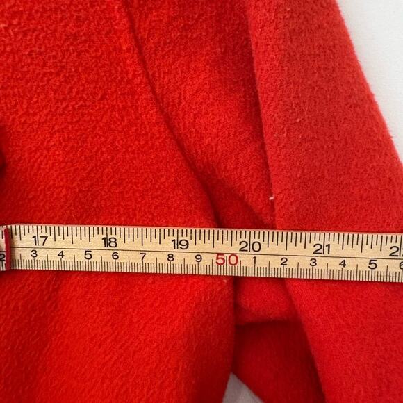 ZARA Woman Handmade Red Wool Blend Coat – Size M - Picture 8 of 11